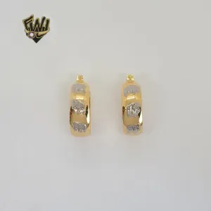 (1-2729-2) Gold Laminate - Two Tones Elephant Hoops - BGF