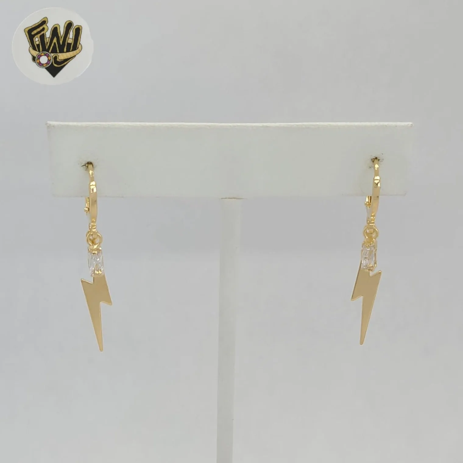 (1-2975-4) Gold Laminate - Charm Hoops - BGF