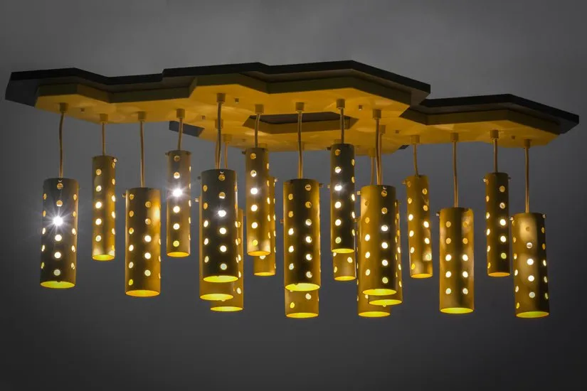 25 Light Oblong Pendant