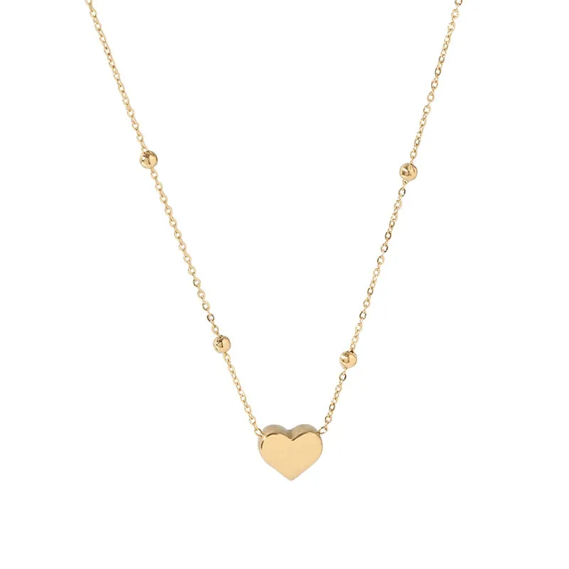 316L Stainless Steel Heart-shaped Pendant necklace for women