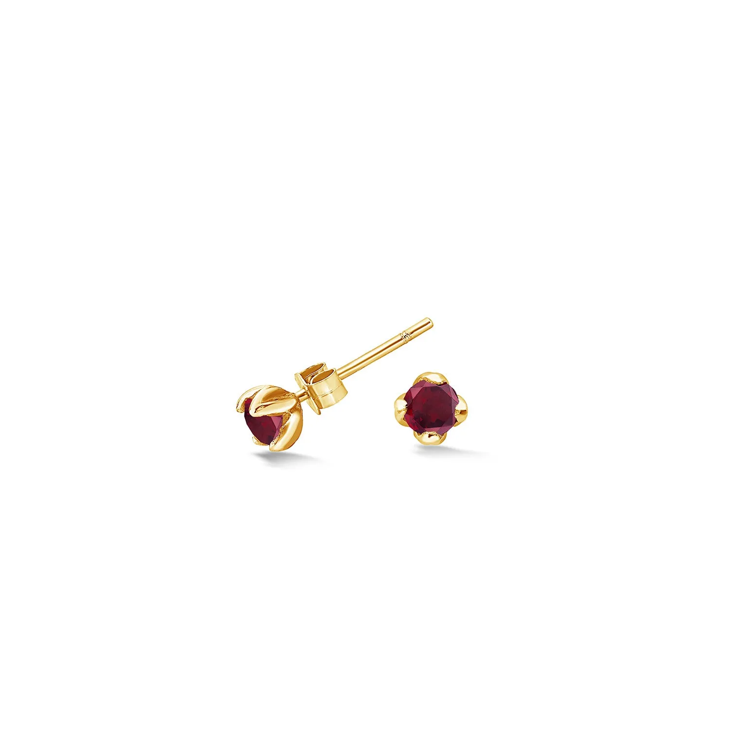 4mm Garnet Orissa Studs