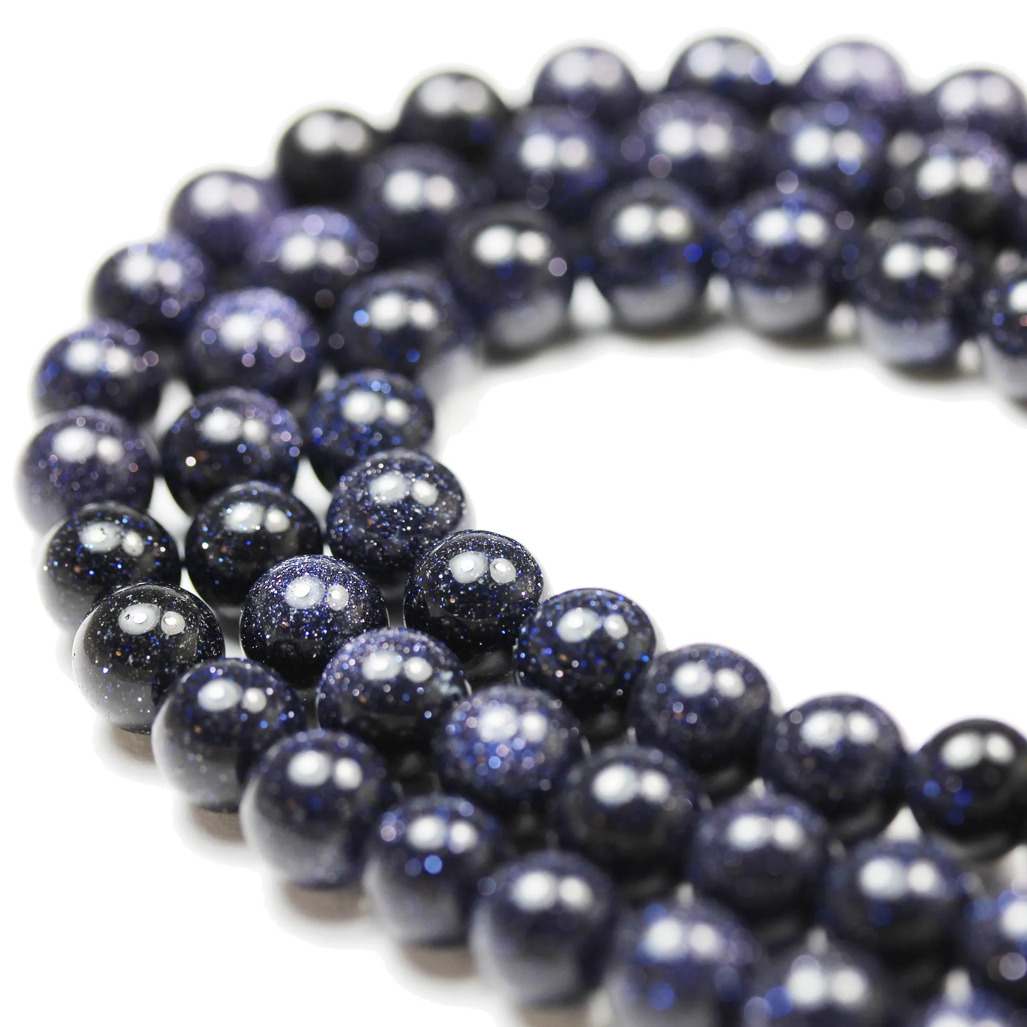 4mm Gemstone Beads for Bead Bracelet Making kit Energy Healing Crystals Jewelry Chakra Crystal Jewerly Beading Supplies Blue Sandstone 15.5inch About 90-100 Beads 4MM