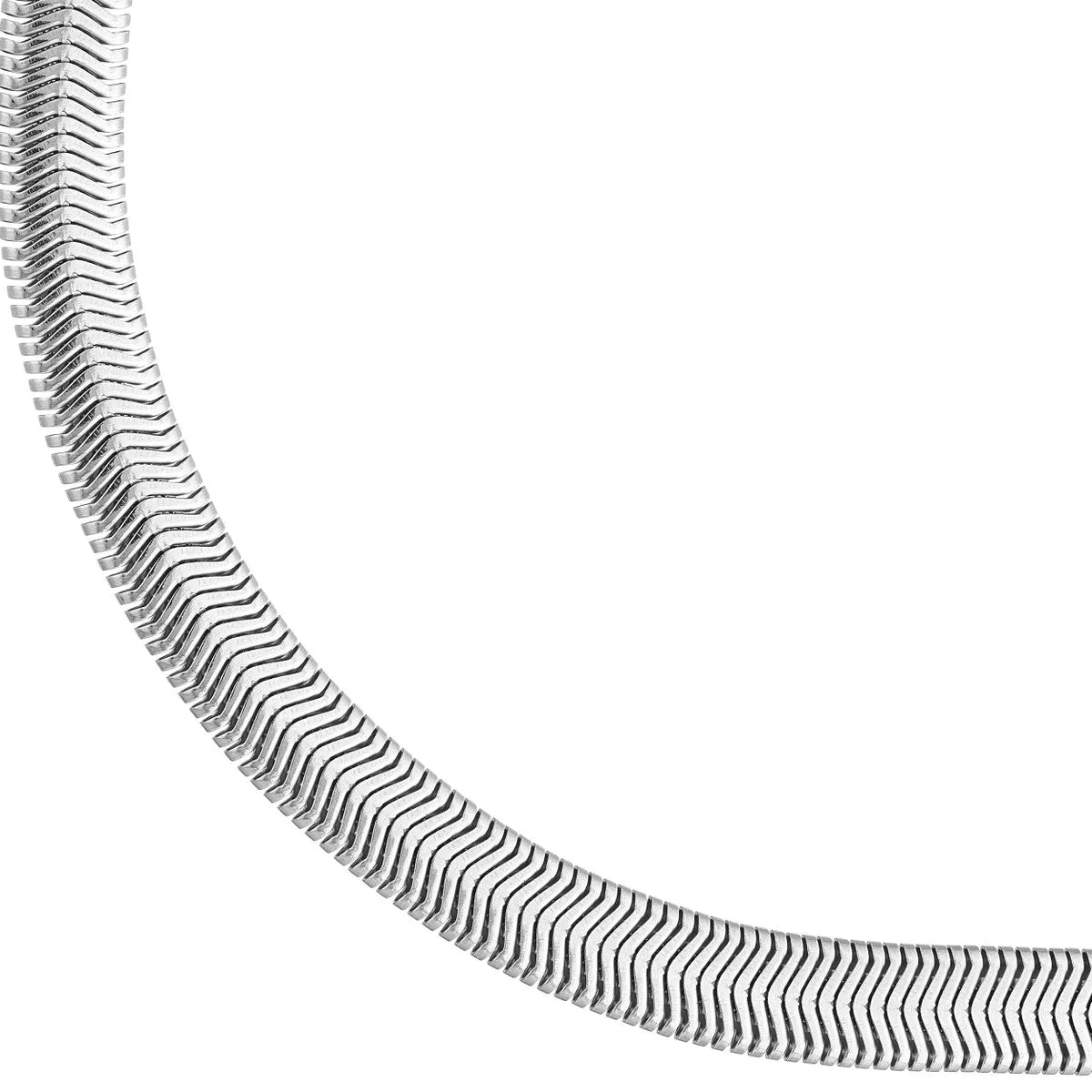 7.87mm Flat Oval Snake Chain