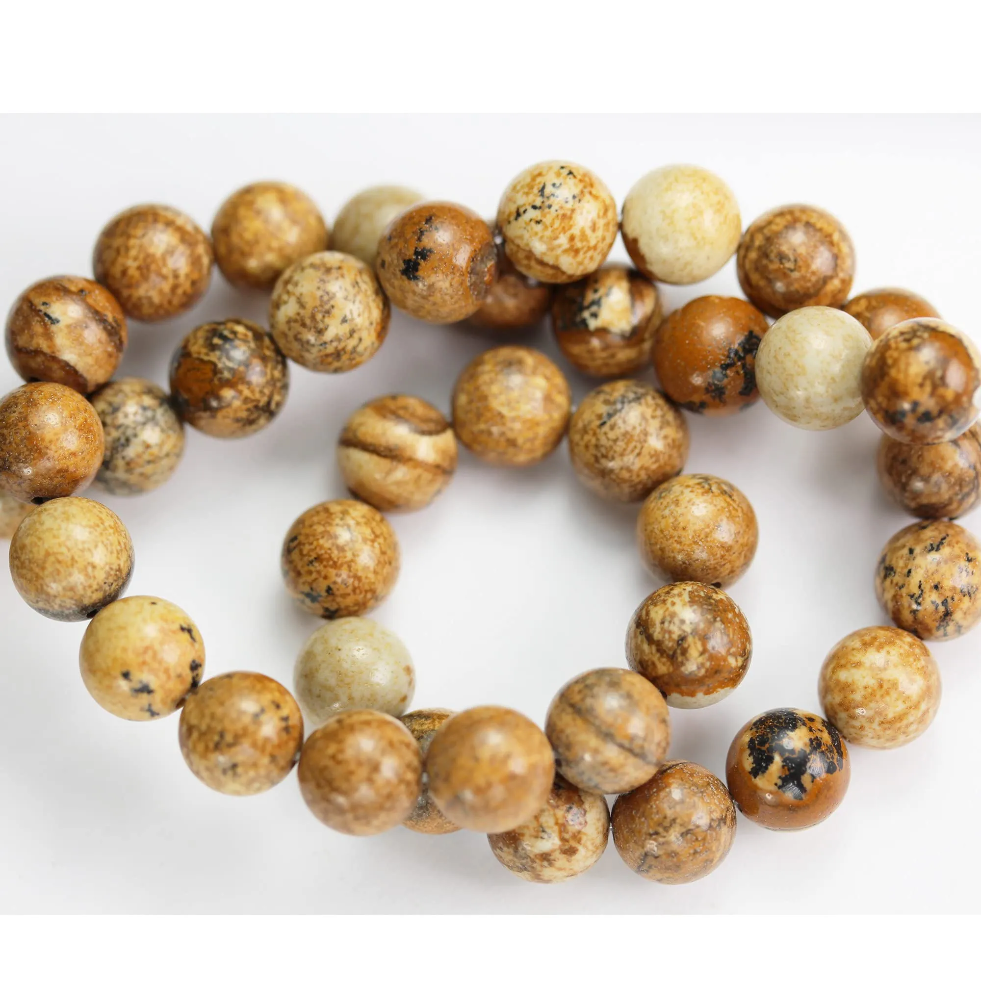 8mm Jasper Beads Natural Gemstone Beads for Jewelry Making Energy Healing Crystals Jewelry Chakra Crystal Jewerly Beading Supplies 15.5inch About 46-48 Beads Picture Jasper 8MM