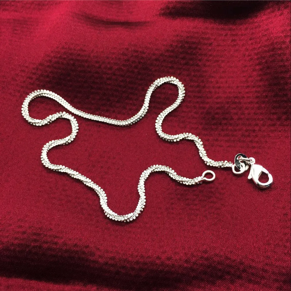 925 stamped silver plated Shiny Chains Anklet For Women