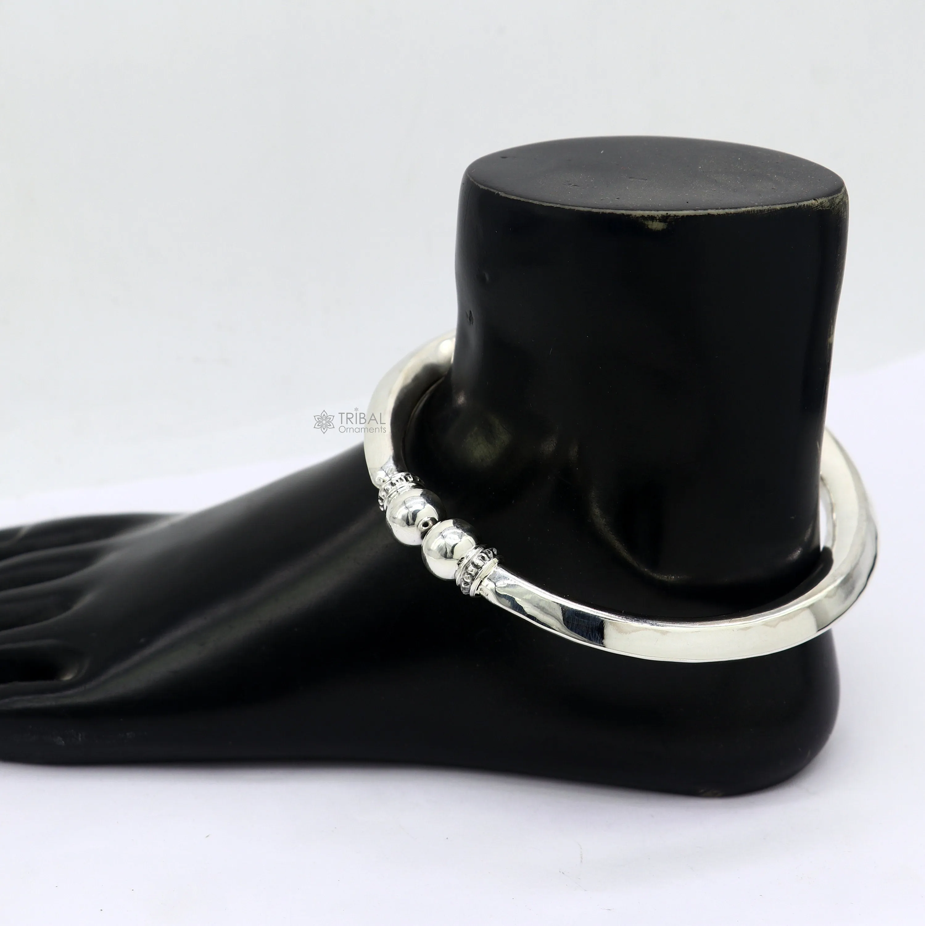 925 sterling silver handmade plain shiny design gorgeous customized foot bracelet ankle kada excellent belly dance jewelry unisex nsfk115