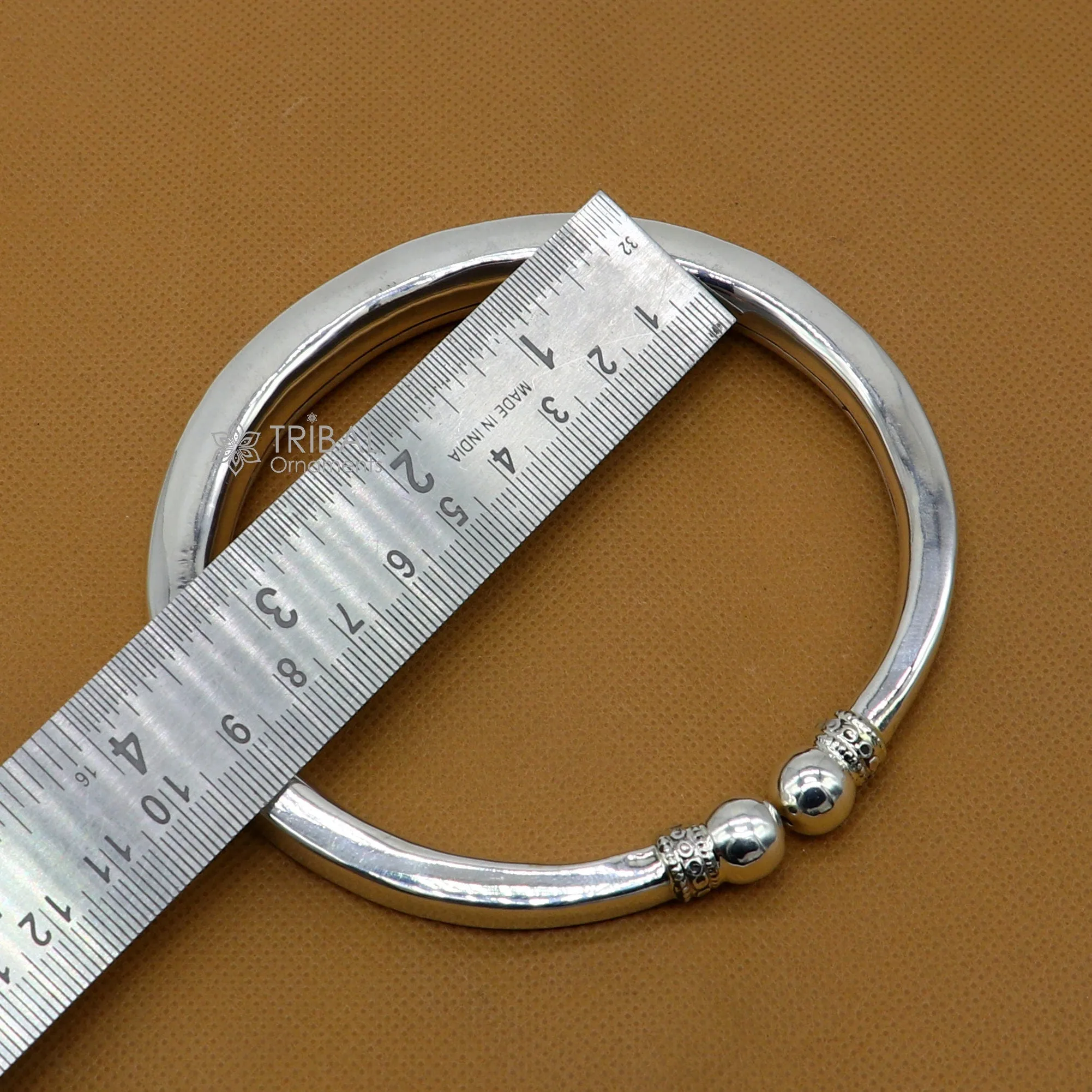 925 sterling silver handmade plain shiny design gorgeous foot bracelet ankle kada excellent ethnic tribal jewelry for unisex nsfk111