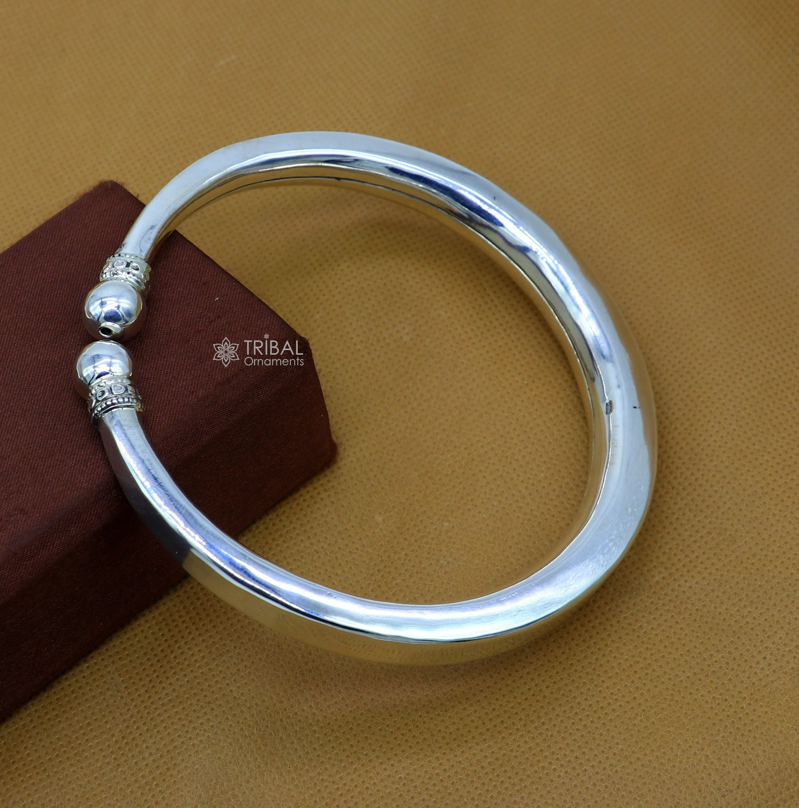 925 sterling silver handmade plain shiny design gorgeous foot bracelet ankle kada excellent ethnic tribal jewelry for unisex nsfk111