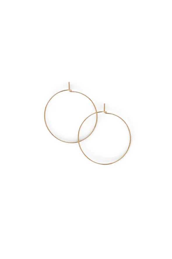 Abacus Row Simple Hoops -Medium
