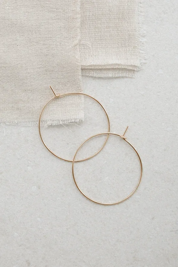 Abacus Row Simple Hoops -Medium
