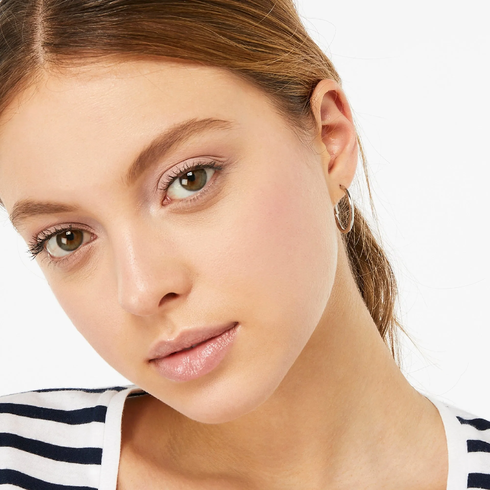Accessorize London Women's Silver Small Simple Hoop Earring