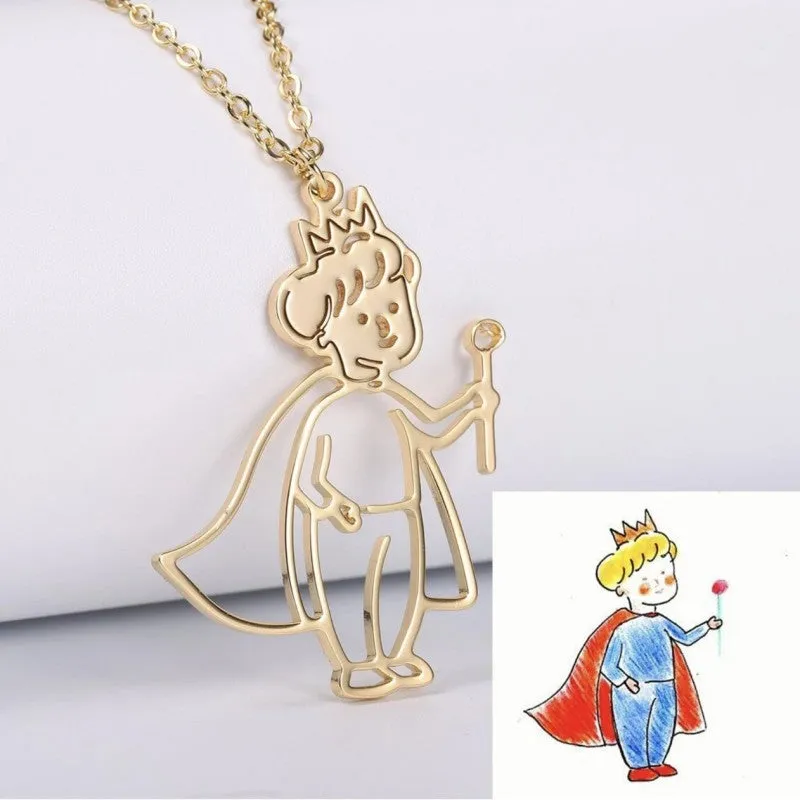 Actual Kids Drawing Necklace Art Gift Customized Personalized Necklace Children Artwork Necklace