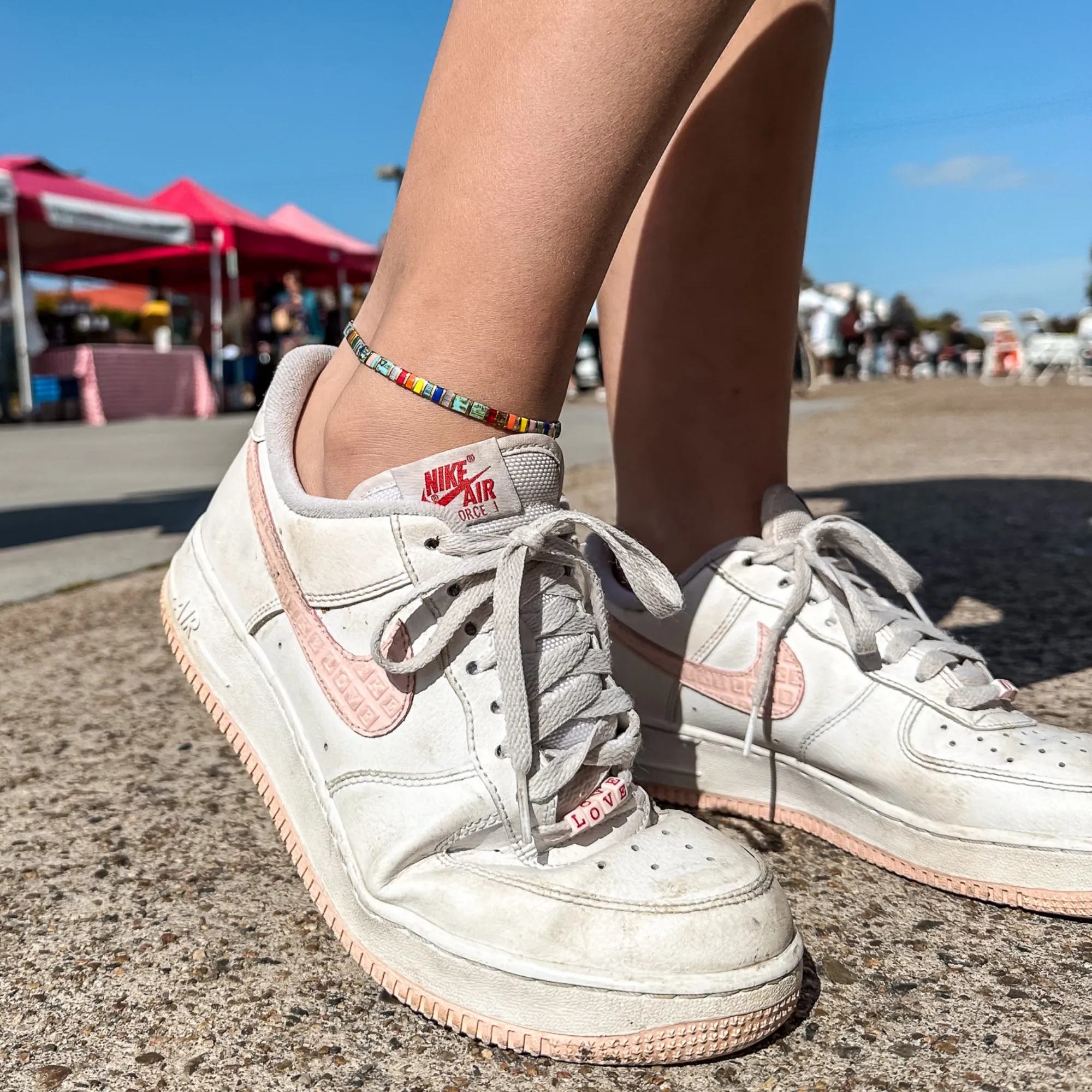 Aloha Stretch Beaded Anklet