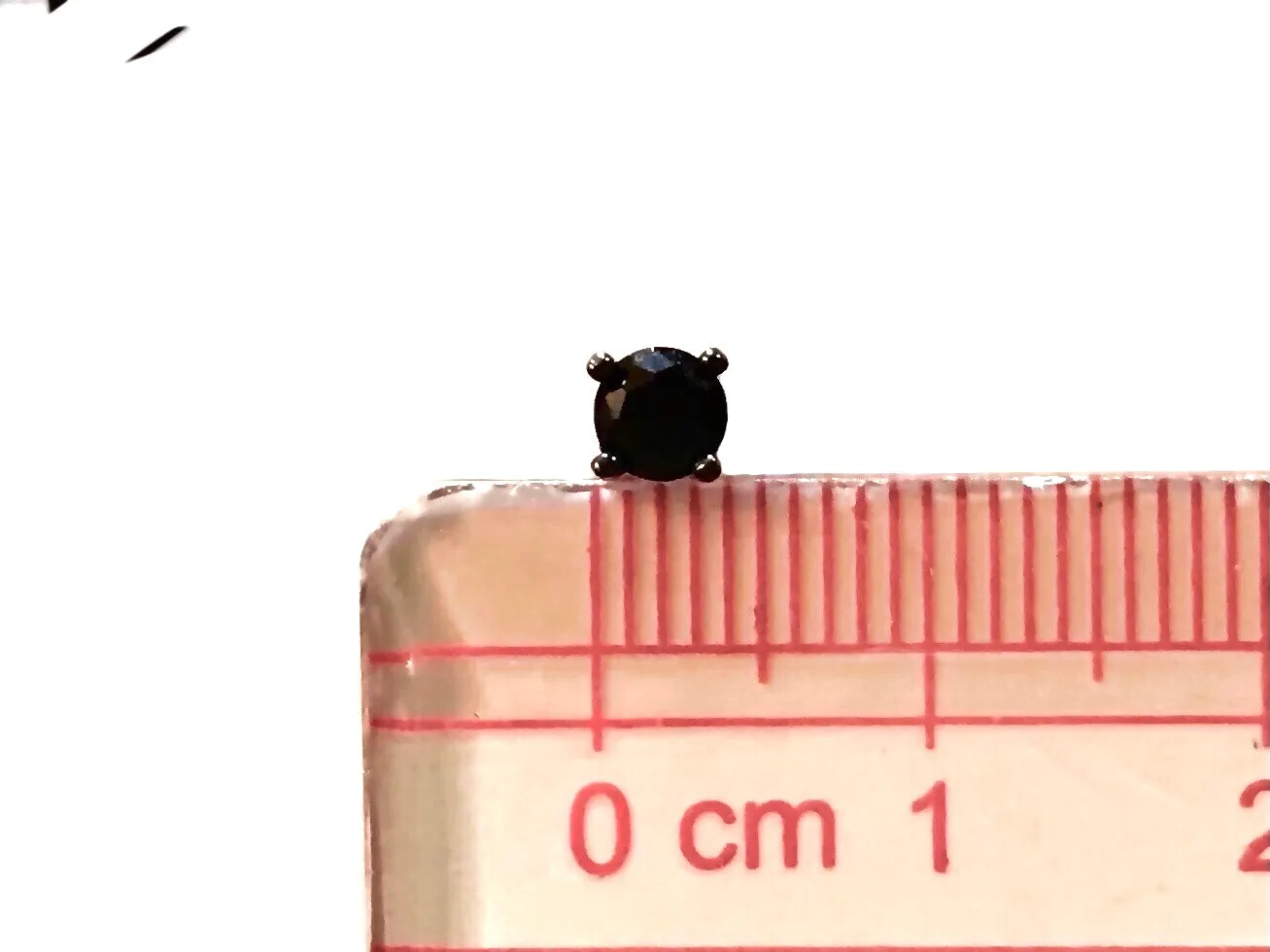 Amy Round BLACK Studs