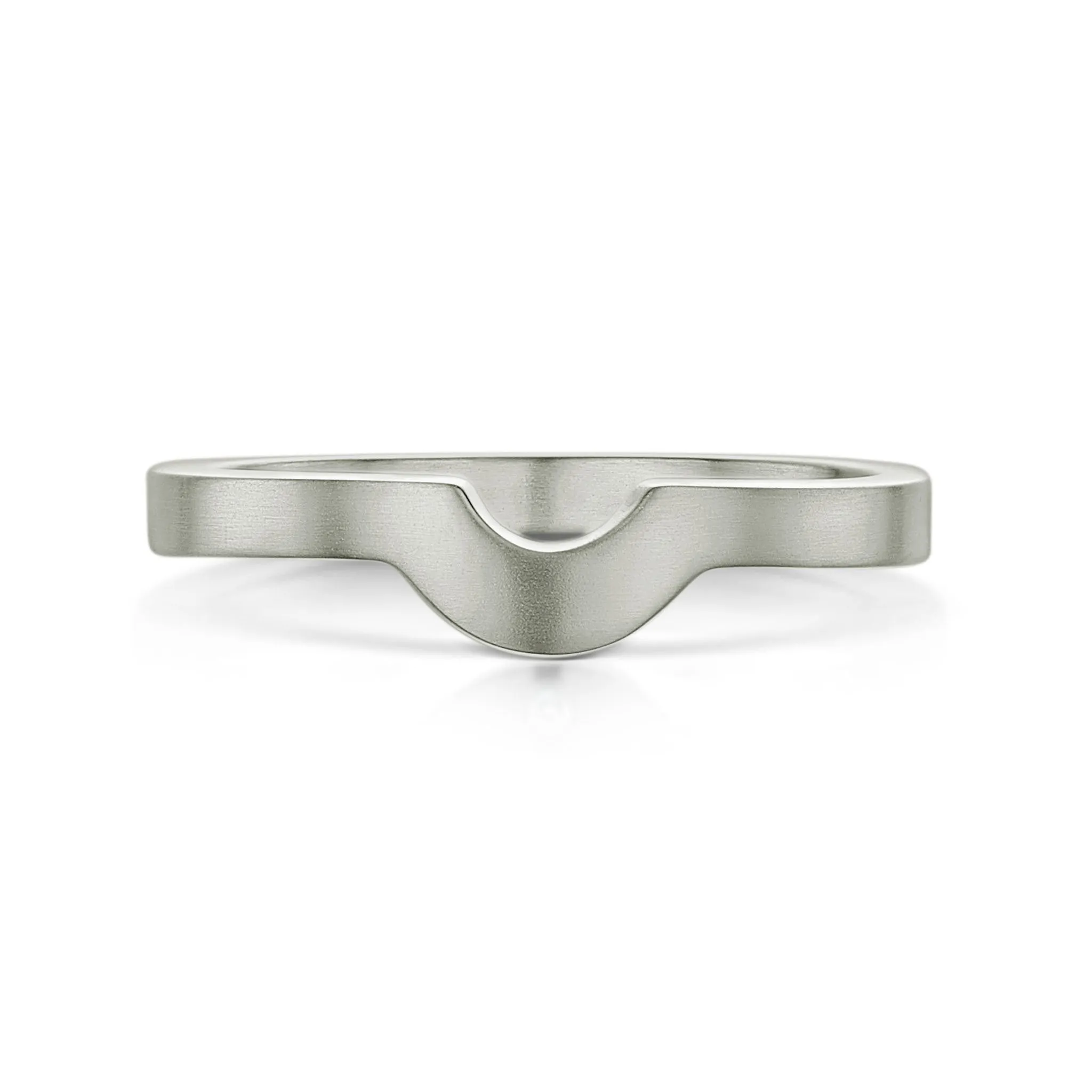Arch Wedding Band in Platinum (R0181)