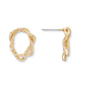 Aspen Studs in Gold