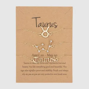 Astrological Sign Three-piece Bracelet Set