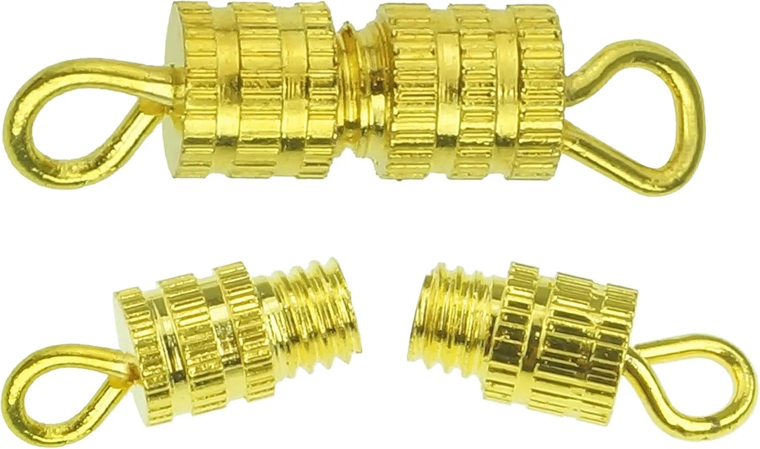 Barrel Screw-100Pcs-Screw Type Clasp 4X15Mm-10 Retail Packaging
