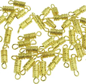 Barrel Screw-100Pcs-Screw Type Clasp 4X15Mm-10 Retail Packaging