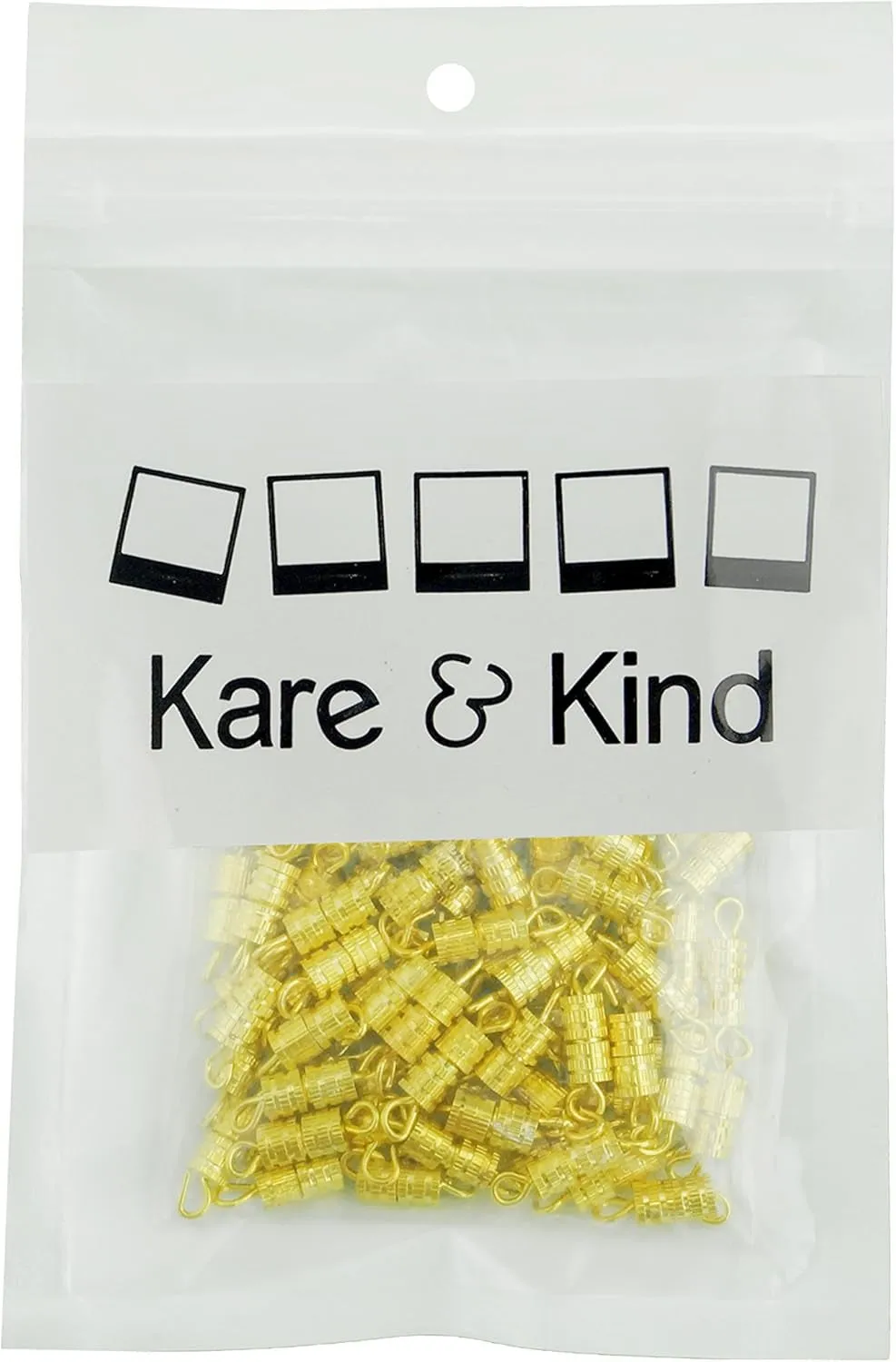 Barrel Screw-100Pcs-Screw Type Clasp 4X15Mm-10 Retail Packaging