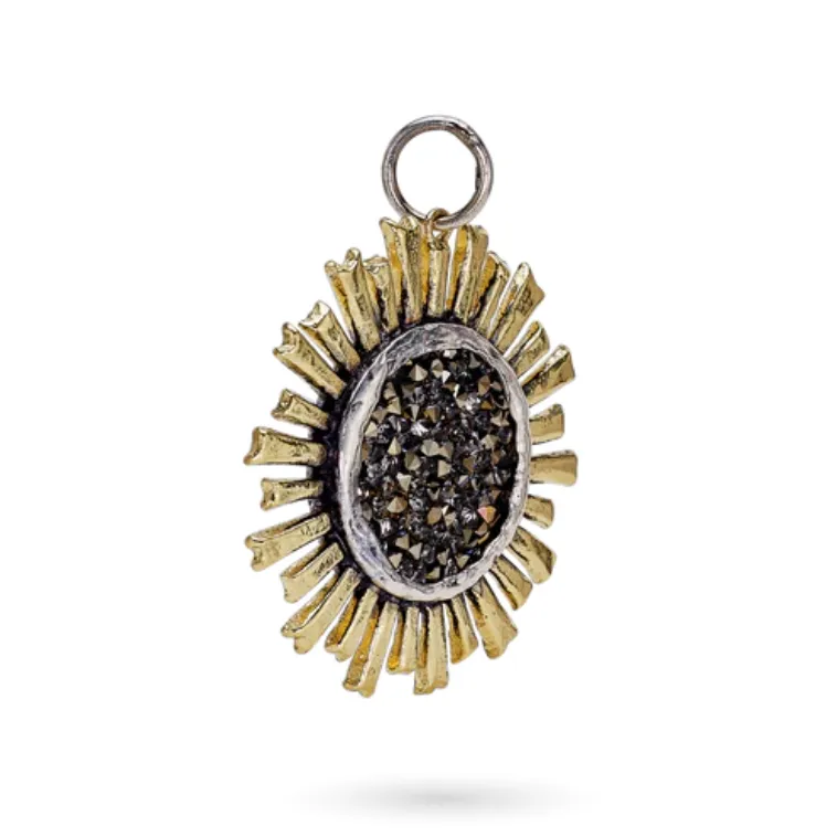 Be the Light Pendant - Brass, SS & Austrian