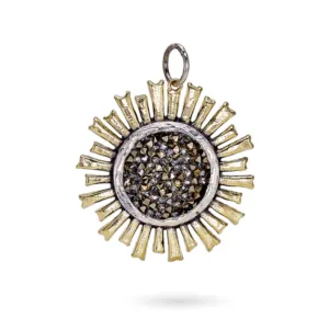 Be the Light Pendant - Brass, SS & Austrian