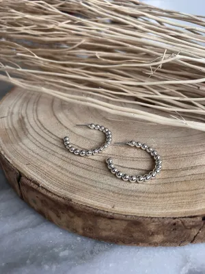 Beaded Hoops