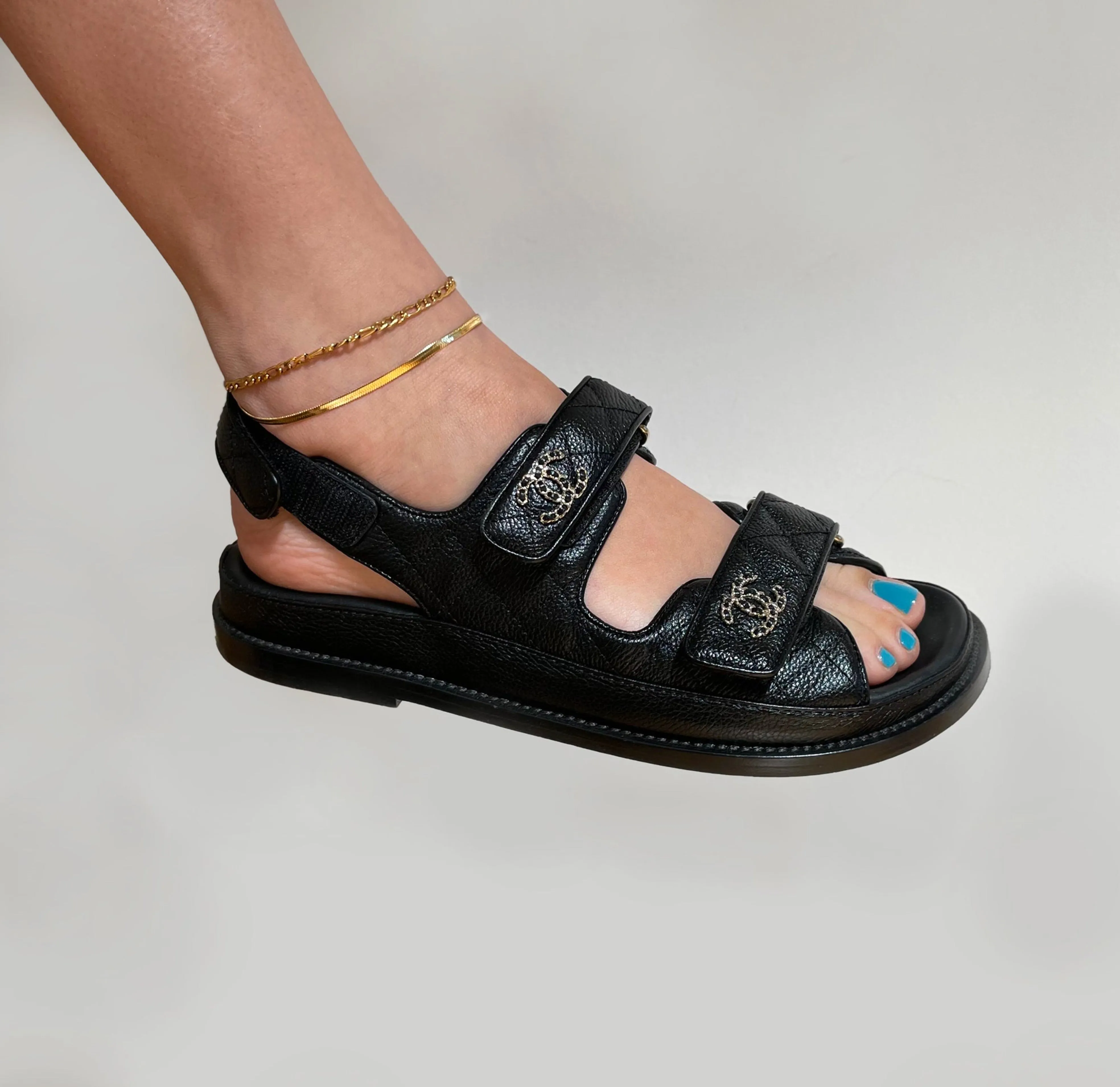 BECCA GOLD SNAKE CHAIN ANKLET