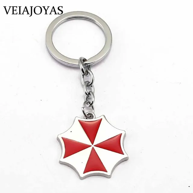 Biohazard Raccoon City Police Badge Souvenir Biological Hazard Pendant Necklace Umbrella Charm Keychains Necklaces Gifts Jewelry