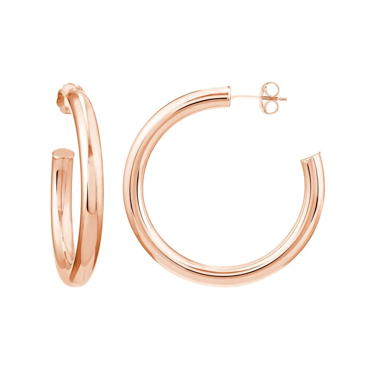 Bold Gold Hoop Earrings- 4 Sizes