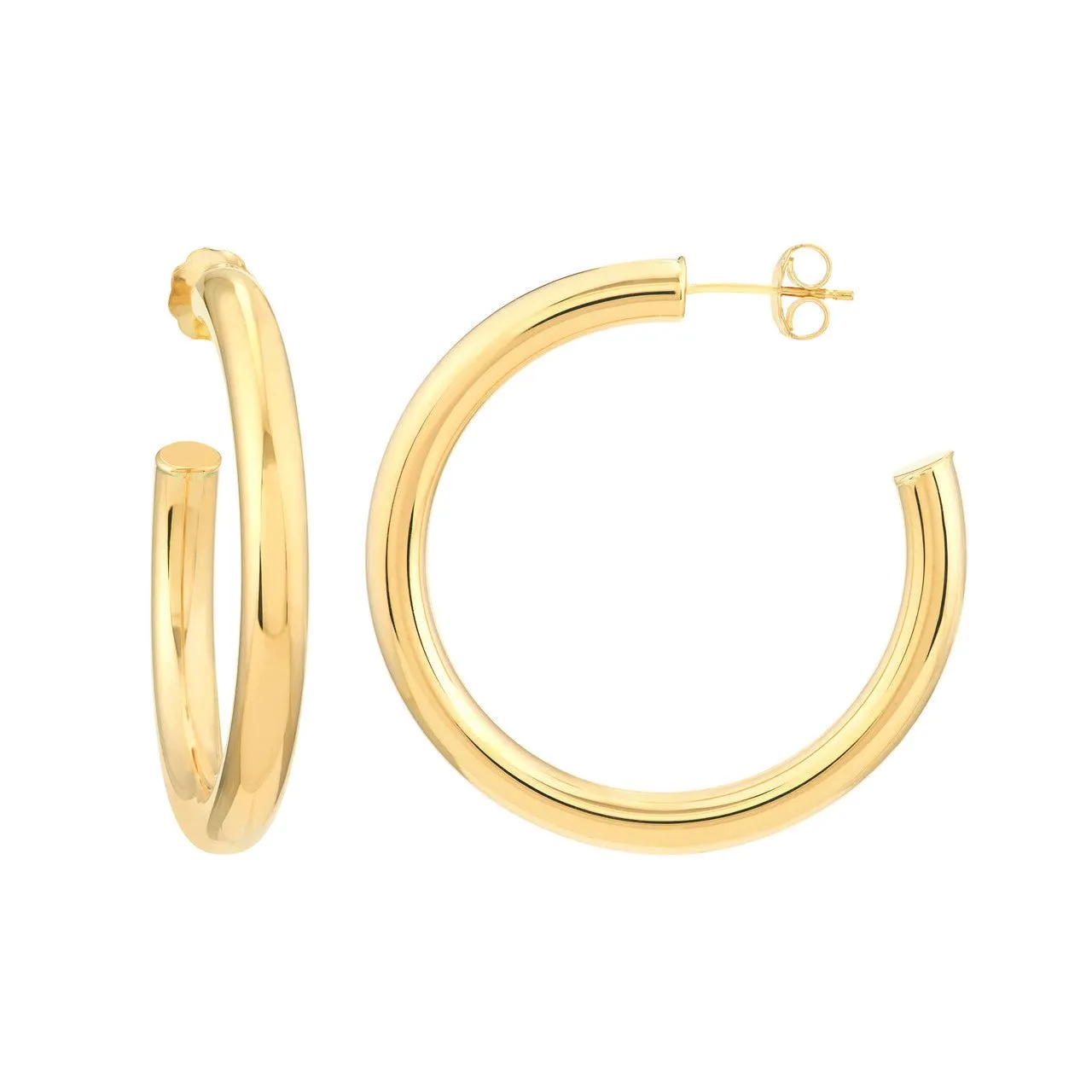 Bold Gold Hoop Earrings- 4 Sizes