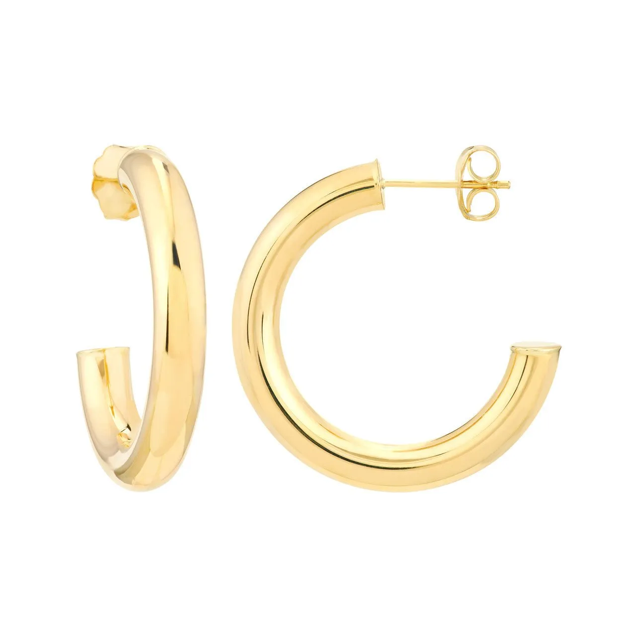 Bold Gold Hoop Earrings- 4 Sizes