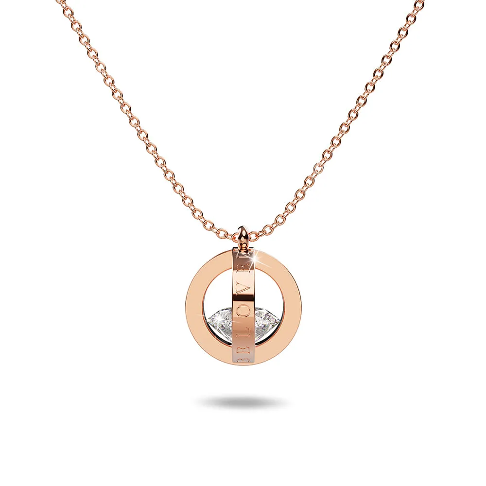 Boxed Endless Glam 2 Pieces  Necklace Set in Rose Gold