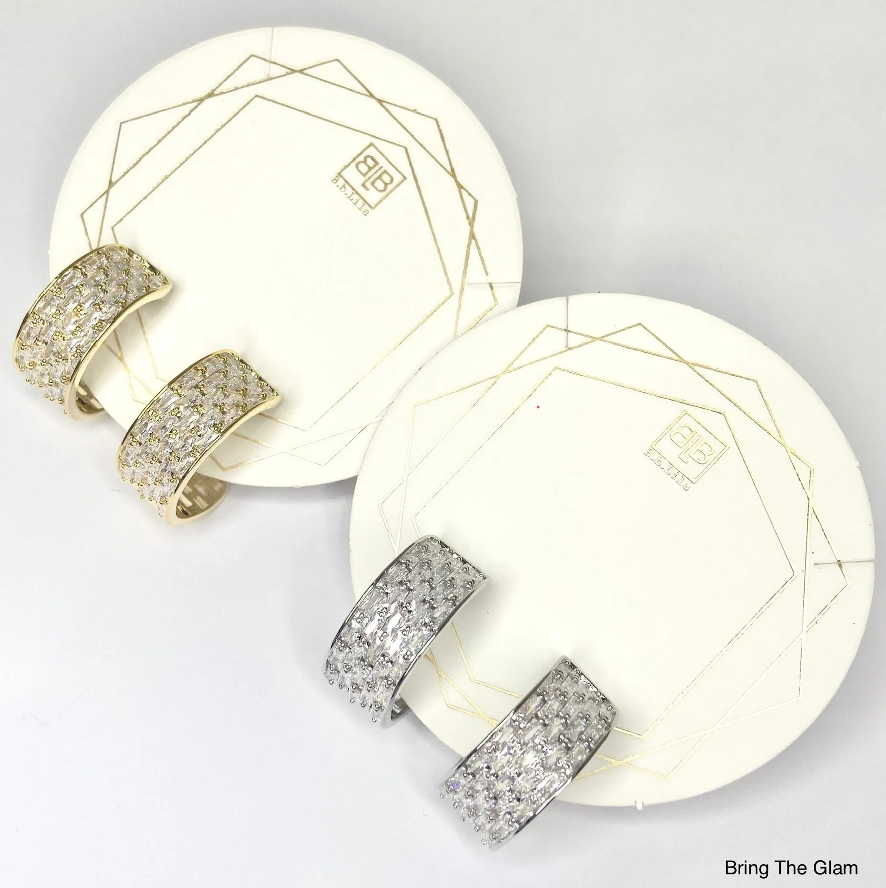 Bring On The Glam Hoops - Silver