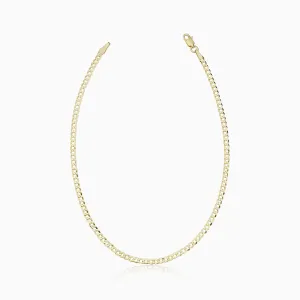 Carmine Curb Petite Anklet