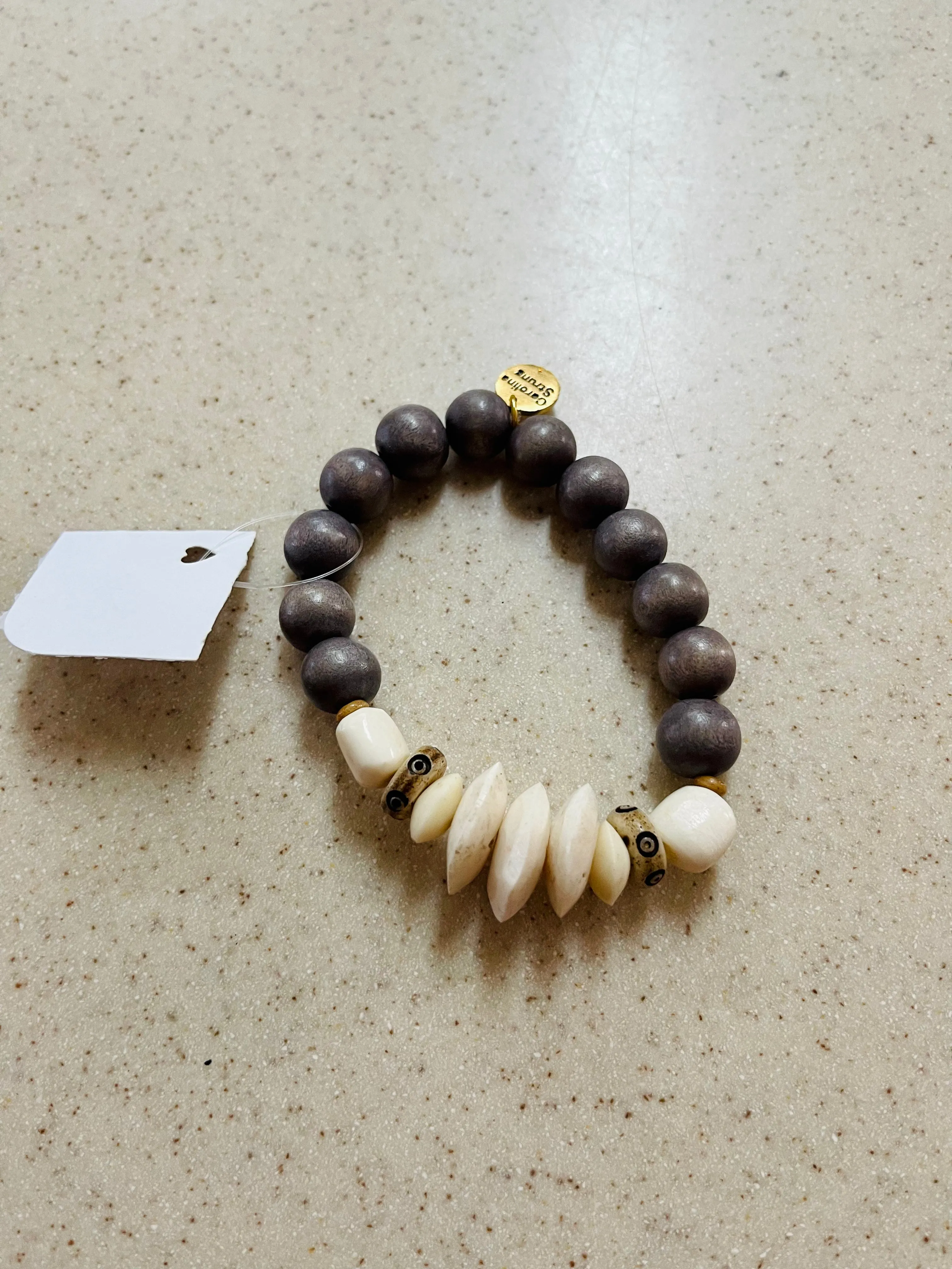 Carolina Strung- Dillon Bracelet- Gray