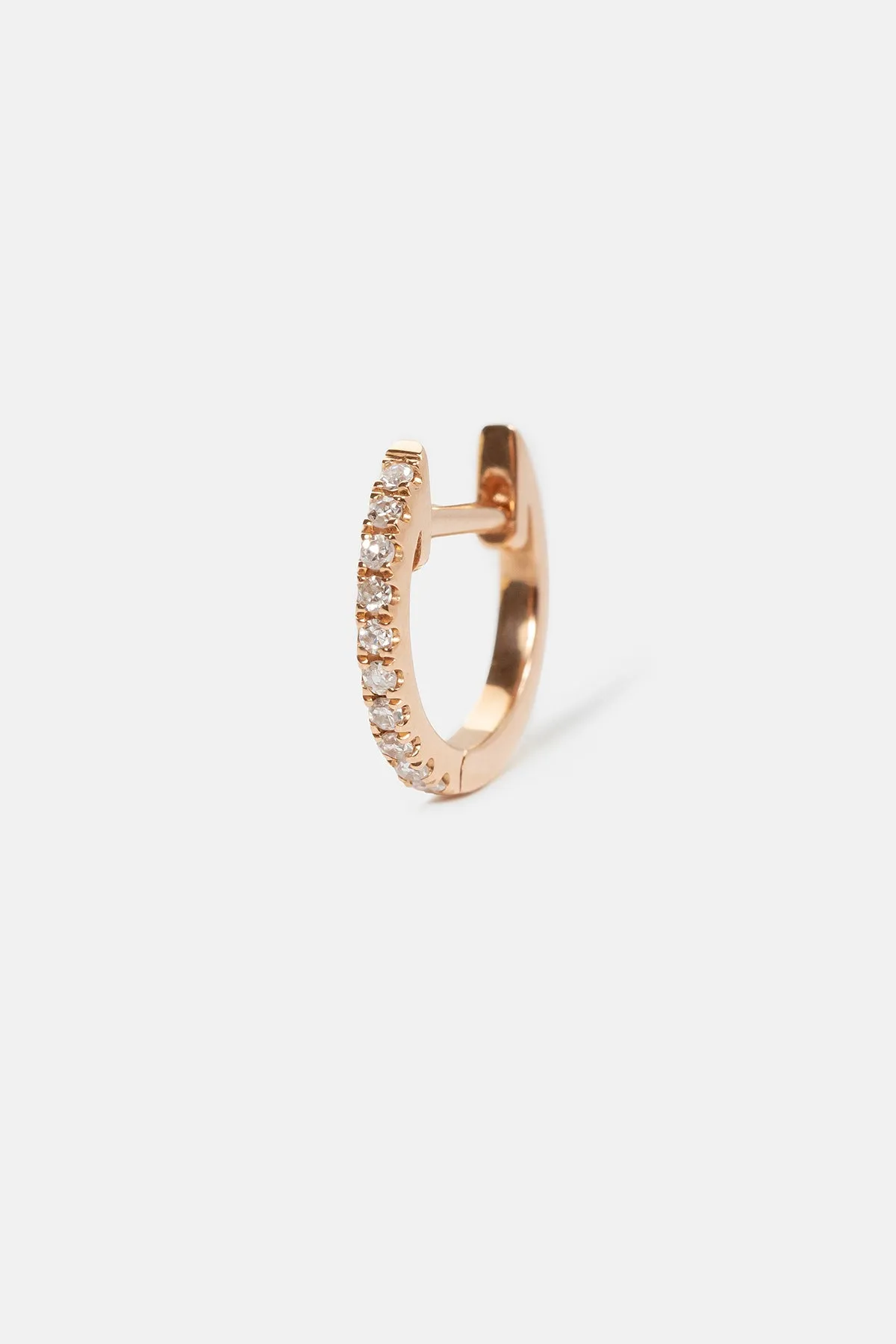 City Huggies Earring | 10mm Rose Gold