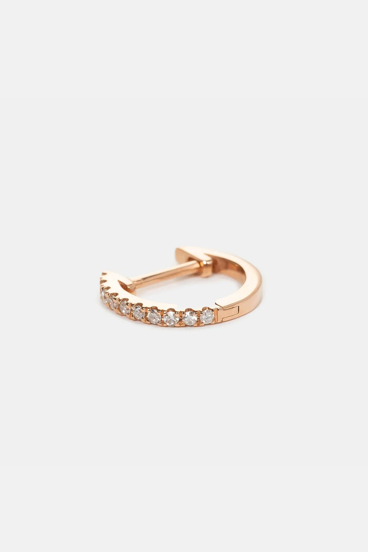 City Huggies Earring | 10mm Rose Gold