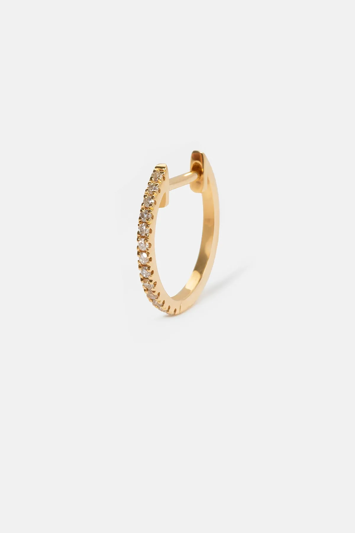 City Huggies Earring | 10mm Yellow Gold