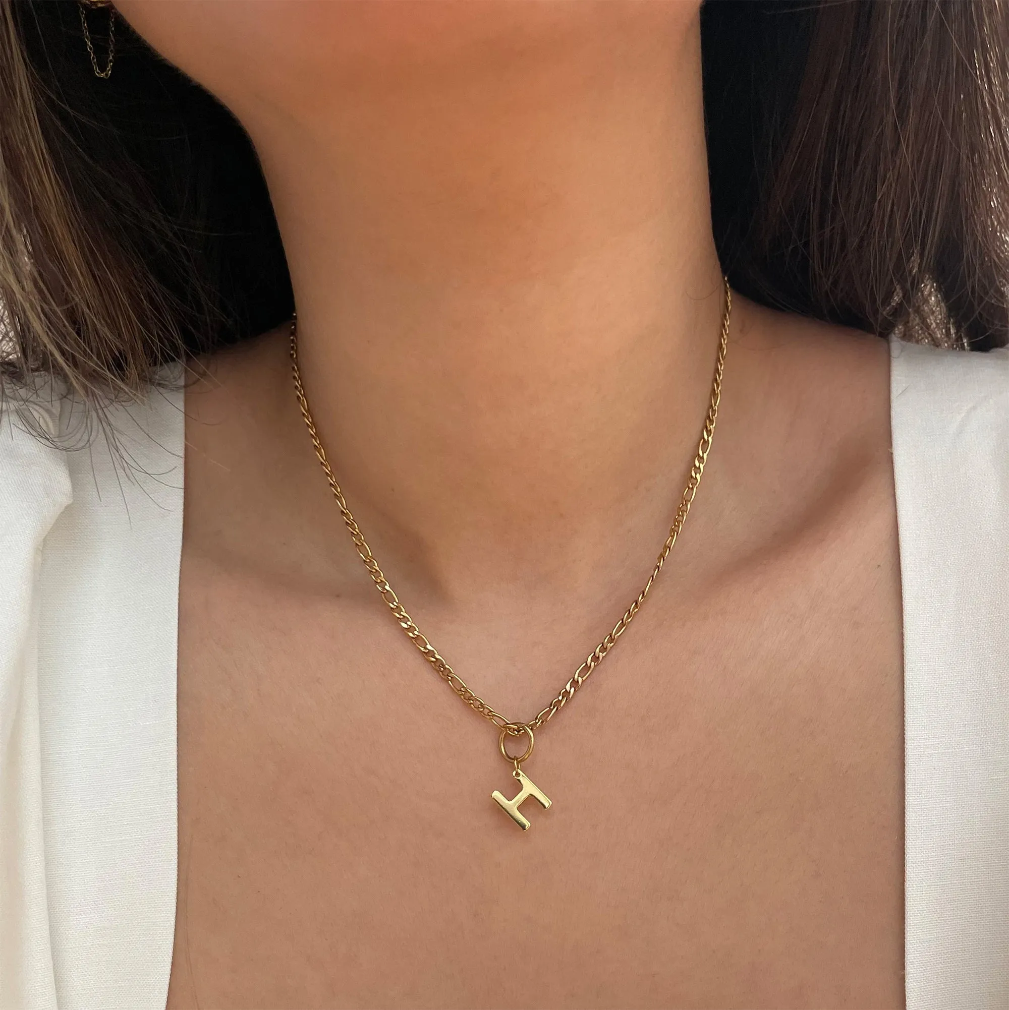 CLASSIC GOLD ALPHABET LETTER CHARM