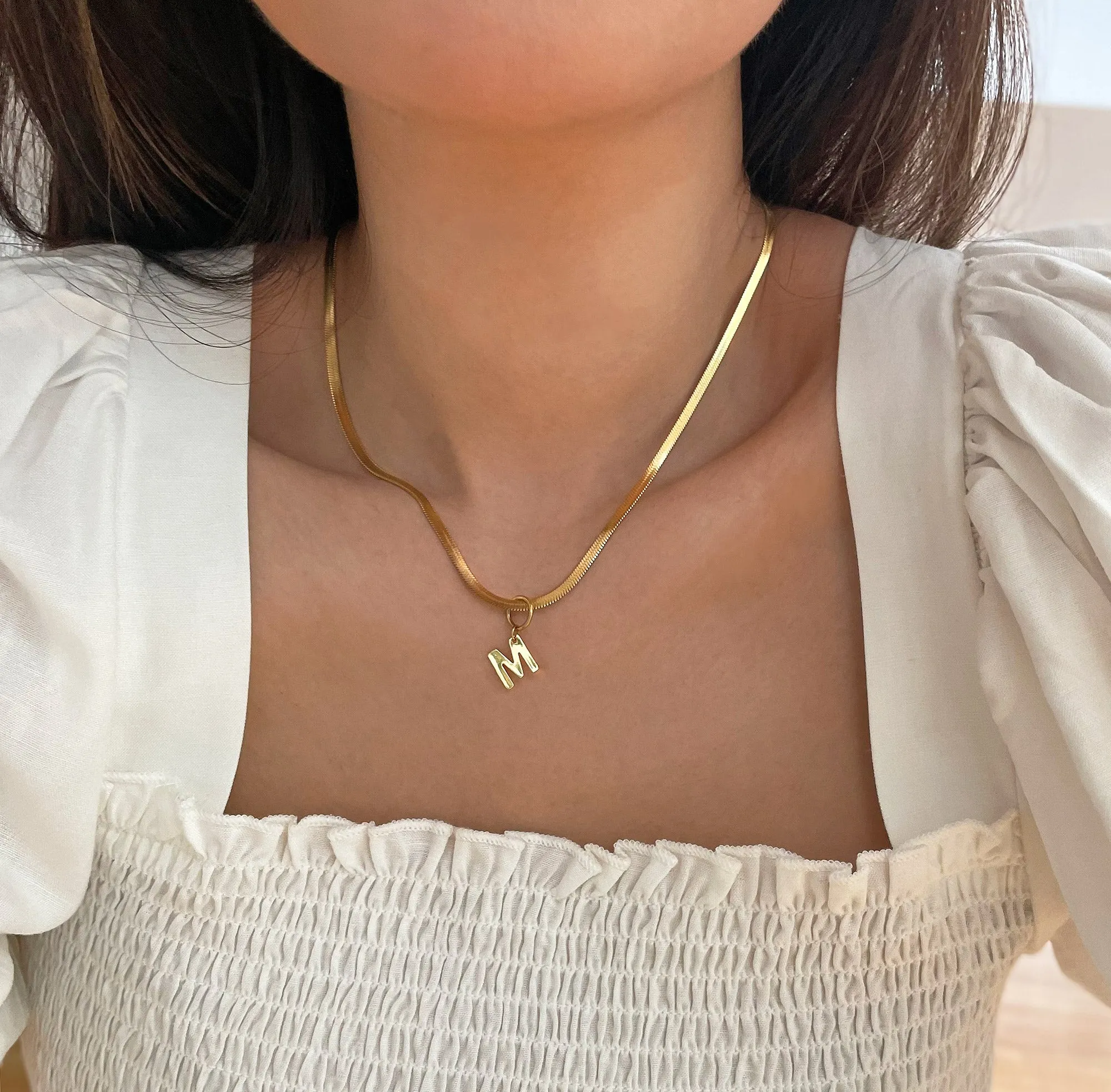 CLASSIC GOLD ALPHABET LETTER CHARM