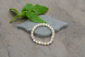 Clear Crystal Bead Bracelet