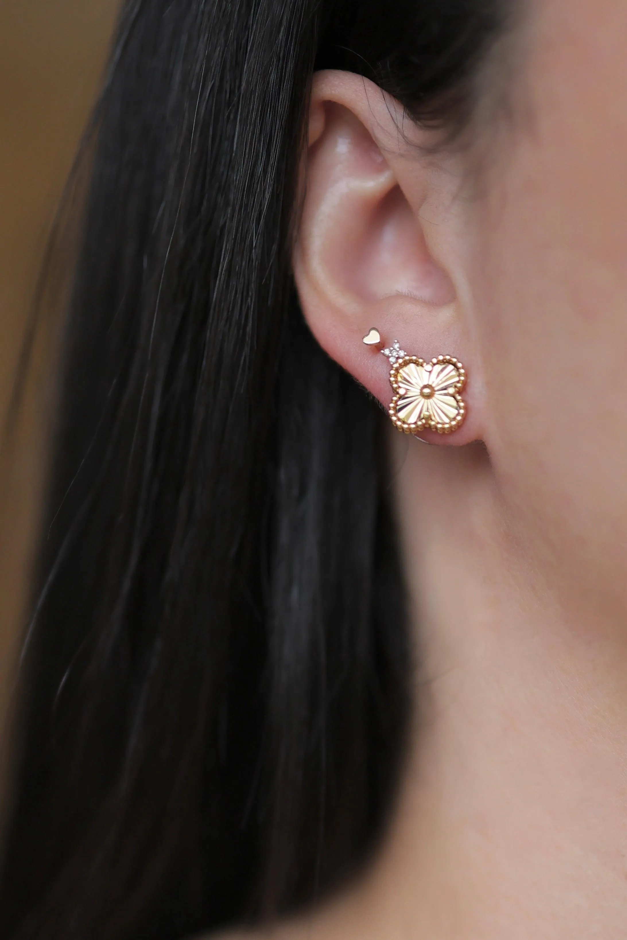Clover Gold Earrings