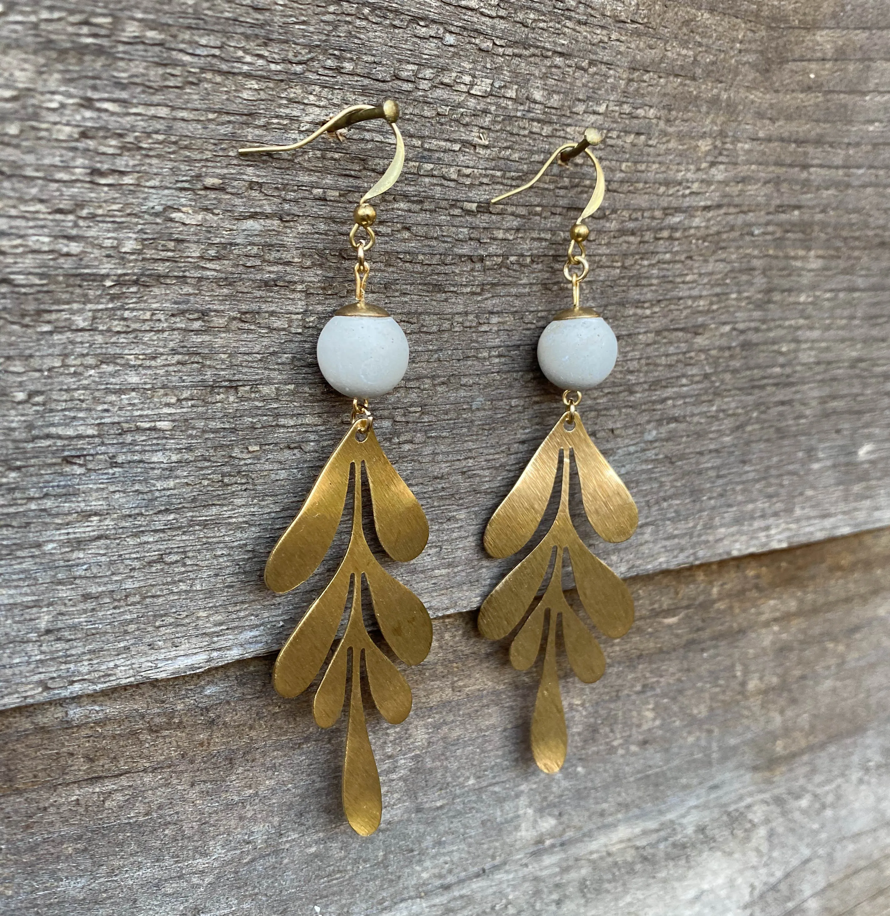 Concrete Grecian Earrings