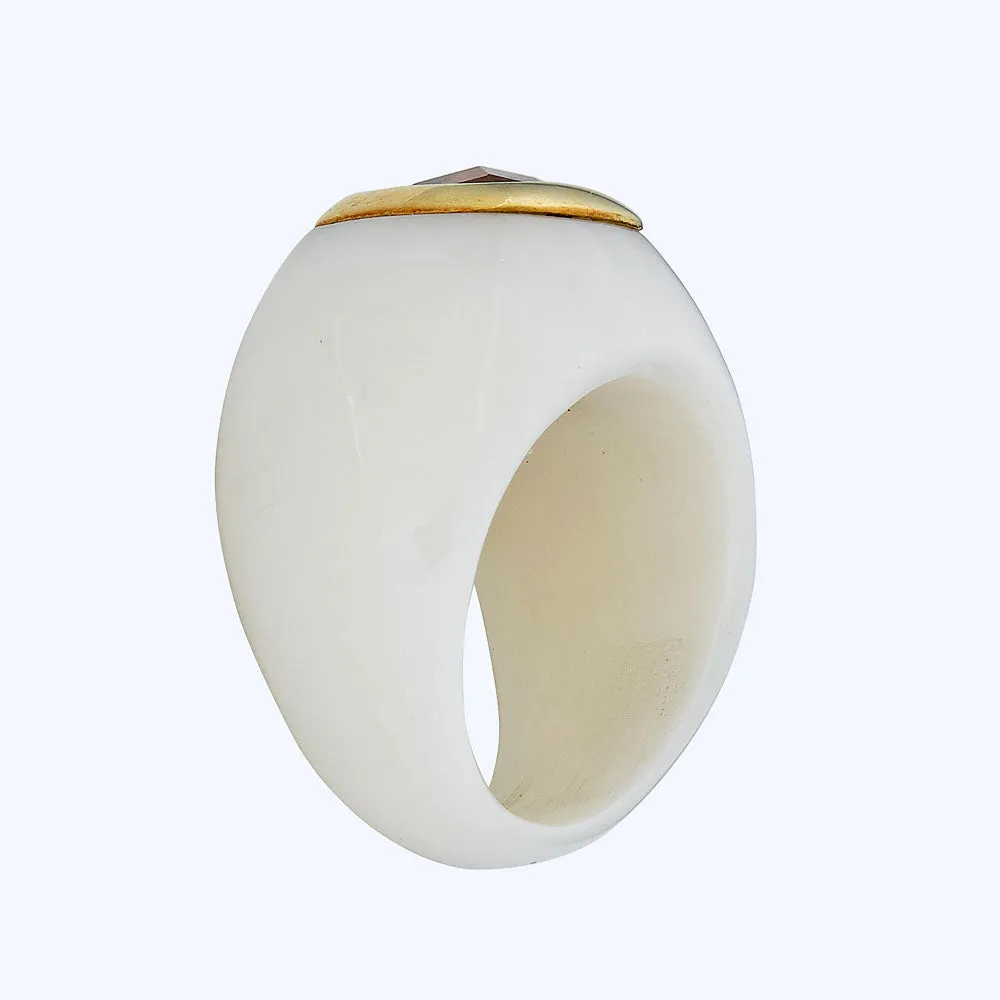 Contemporary 14K Yellow Gold Citrine Ring