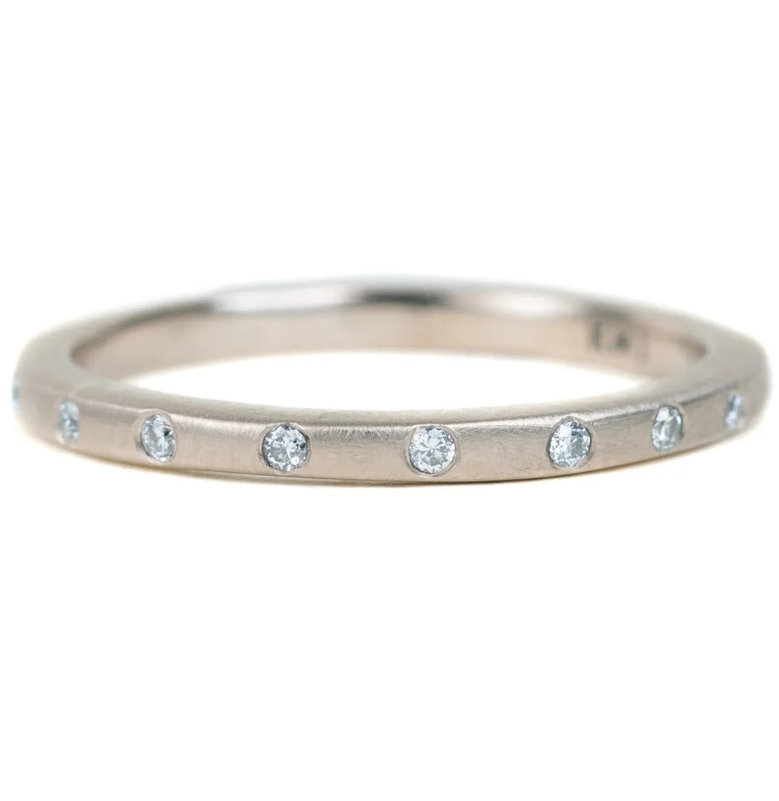 Contemporary Diamond Stacker - 18ky Gold, 14kpw Gold   VS Diamonds