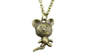 Cute Mouse Pendant Necklace For Women