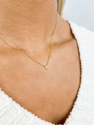 Dainty Initial Diamond Necklace