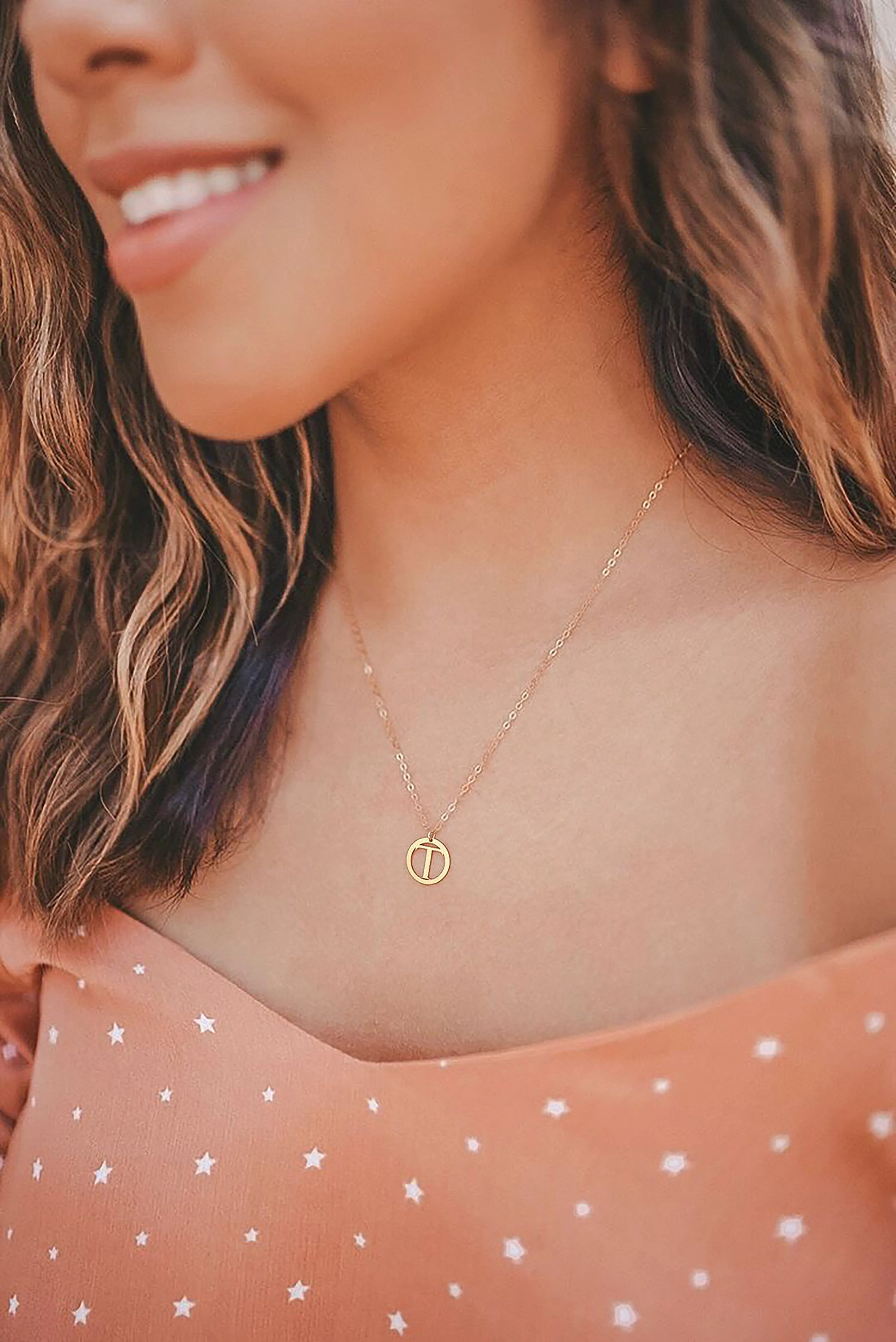 Dainty Initial Pendant Necklace