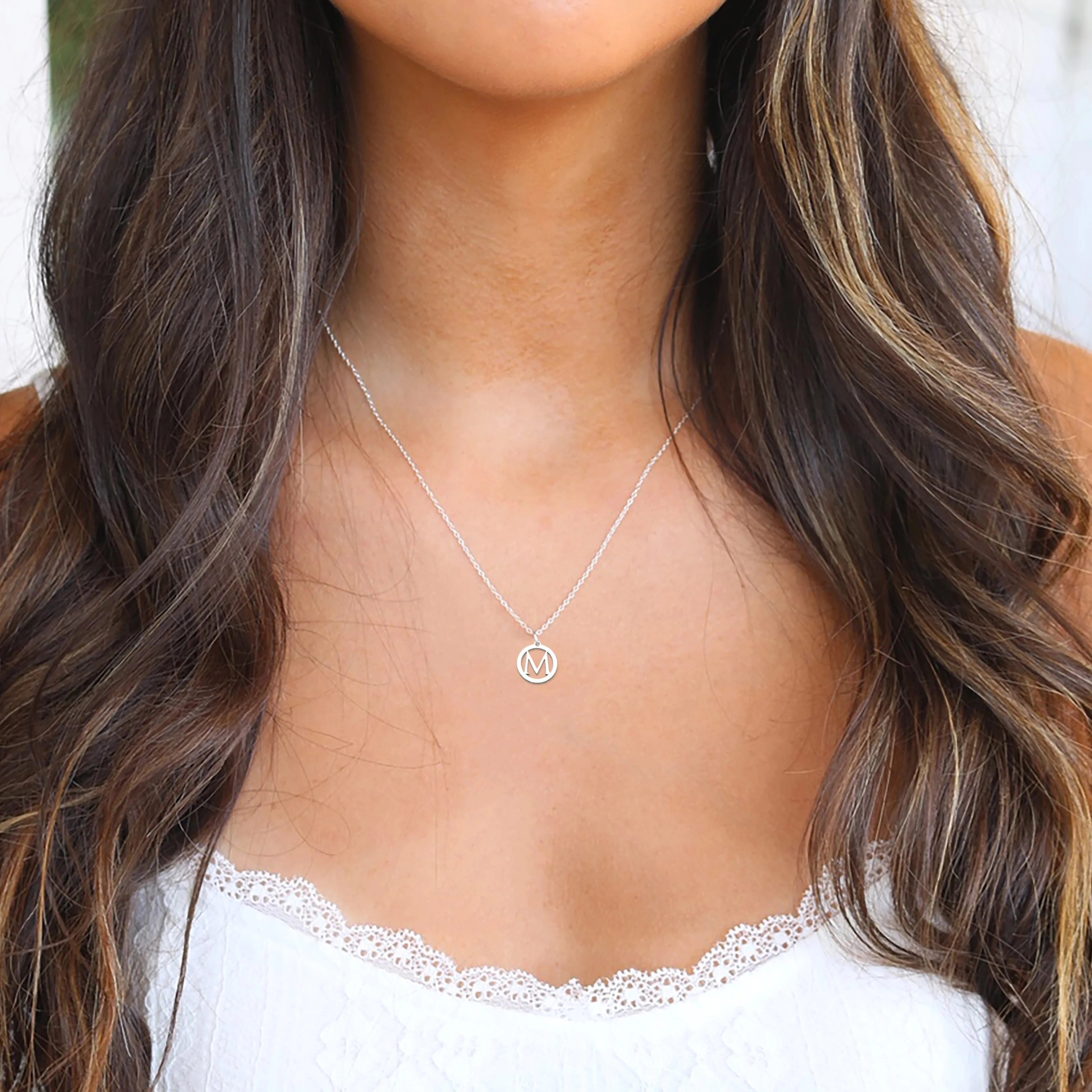 Dainty Initial Pendant Necklace